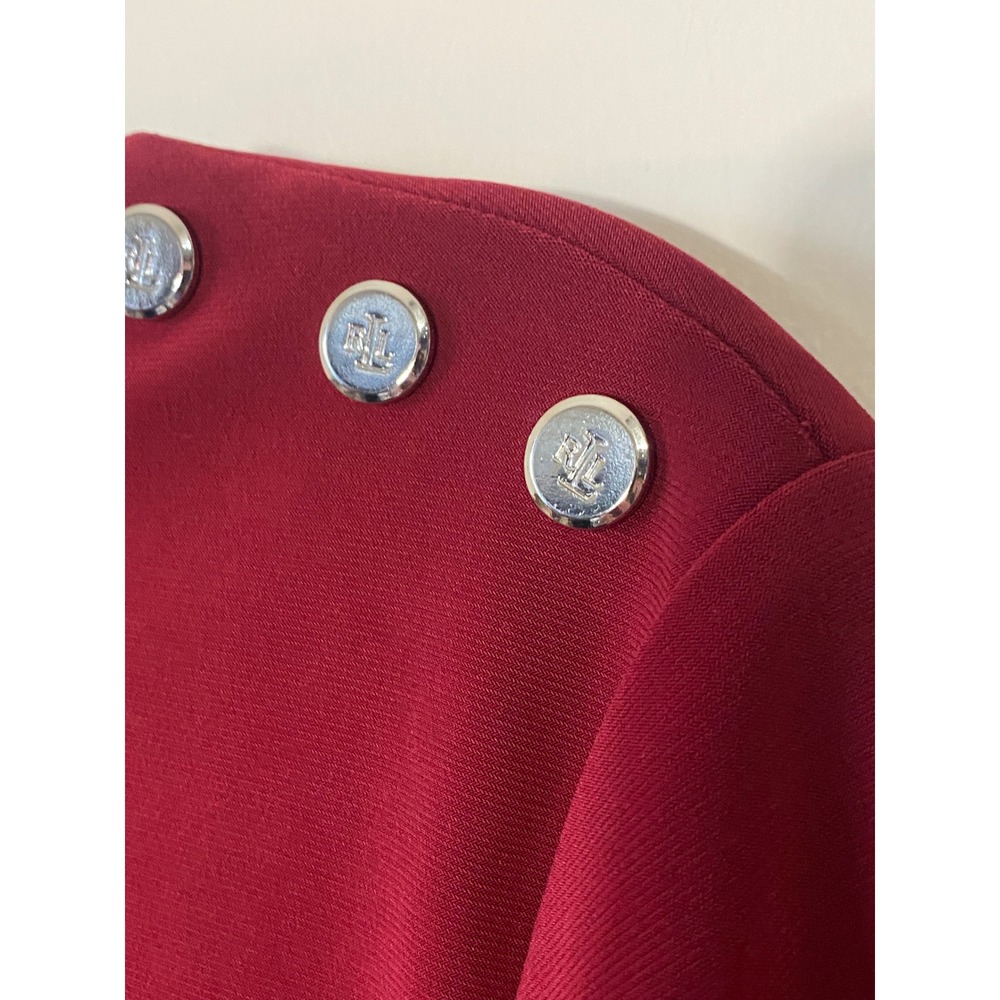 Lauren Ralph Lauren Dress Women's Size 12 Garnet Red Sheath Career NWT‎ - Picture 3 of 7